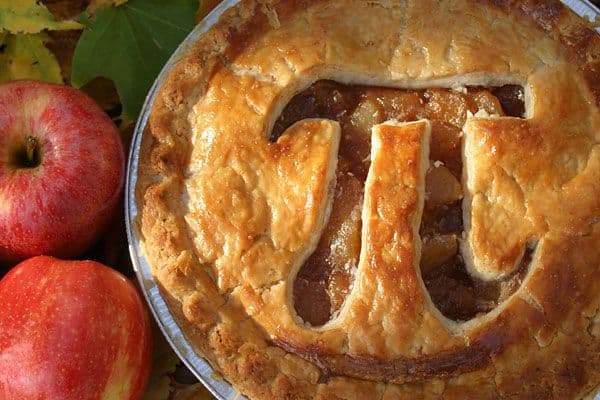 Pie with the symbol Pi