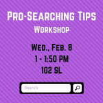 Pro-Searching Tips workshop
