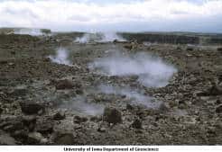 Image of Fumaroles near Halema u'mau Crater in Kilauea Caldera