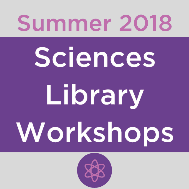 Summer 2018 Sciences Library Workshops, Model of atom symbol