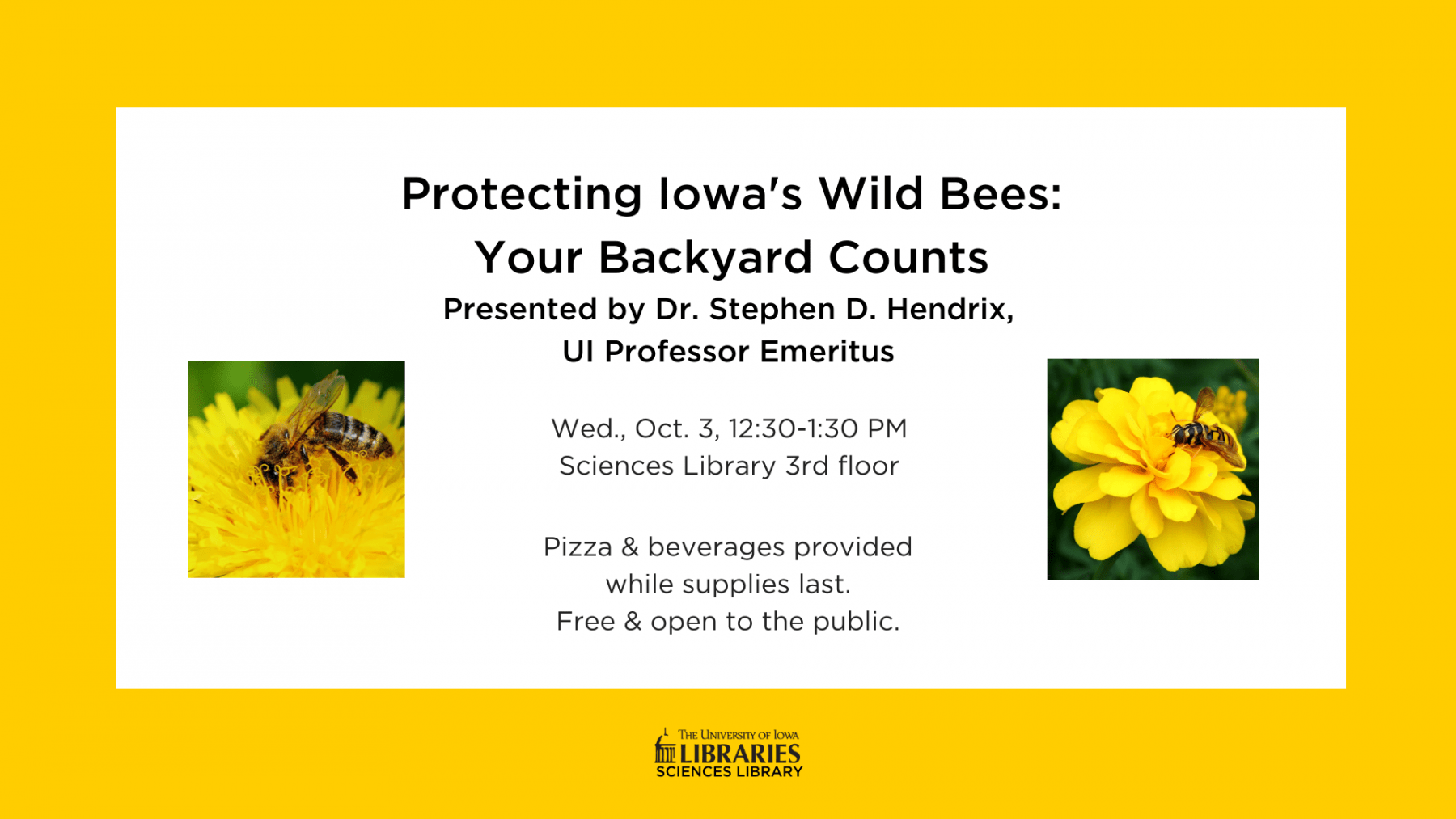 Protecting Iowa’s Wild Bees: Your Backyard Counts – Sciences Library News