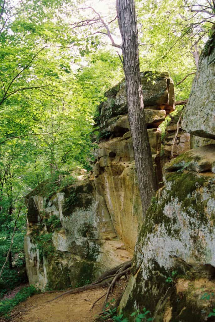 Image of Iowa exposed rock