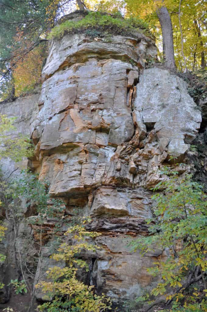 Image of Iowa rock exposure