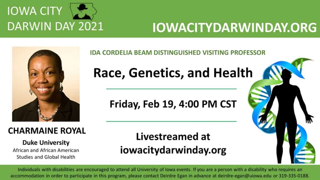 Race Genetics and Health. Friday February 19 4:00 PM CST