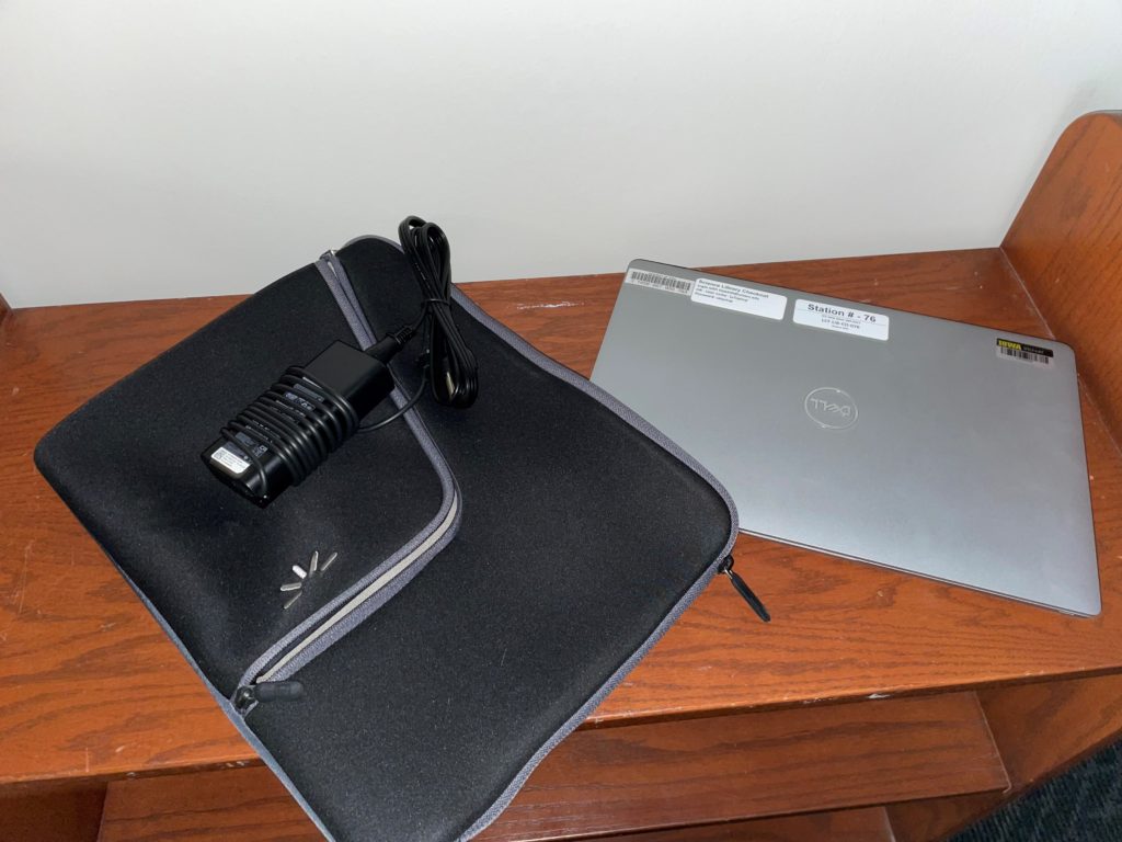 Image of laptop and case