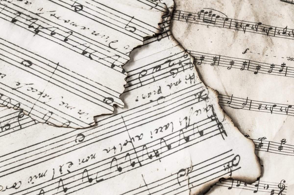 Image of aged sheet music