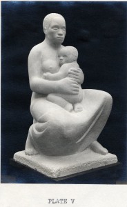 Image of Catlett's final sculpture "Negro Mother and Child"