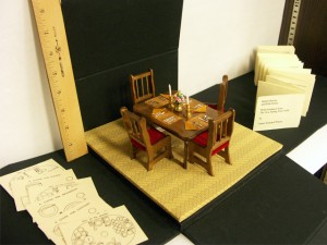 Miniature dining table set - University of Iowa Special Collections