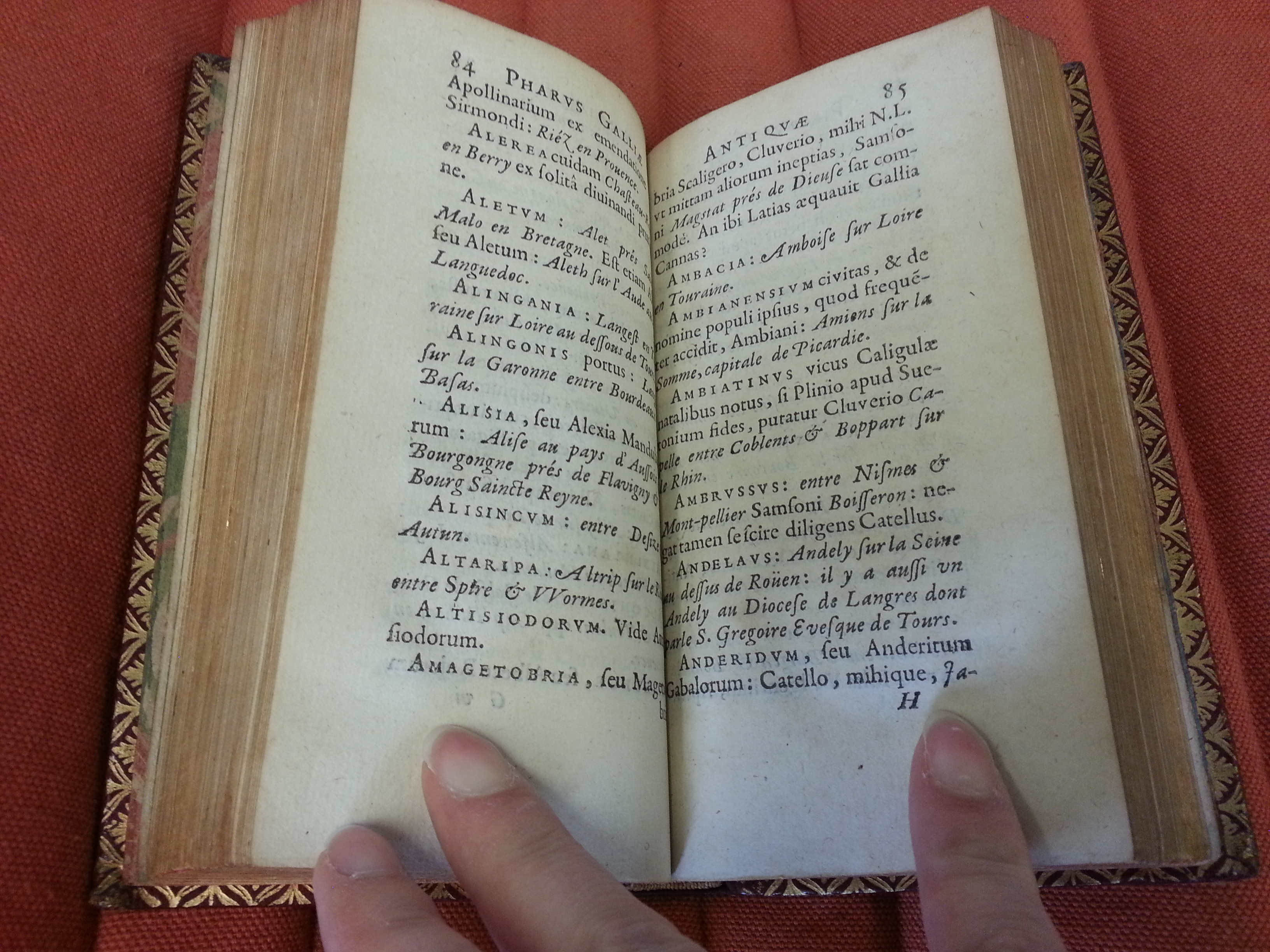 The Gazetteer book inside text
