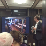 Image of John Fifield Presenting about the library at the Recoleta