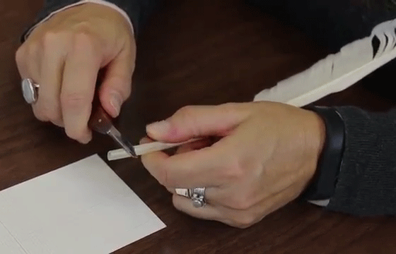 Cutting a quill