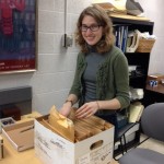 Image of Annie Tunnicliff processing archives