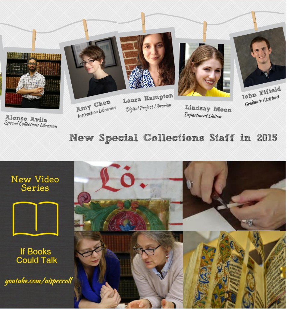 New staff include Alonso Avila, Amy Chen, Laura Hampton, Lindsay Moen, and John Fifield. We have a new video series called, "If Books Could Talk."