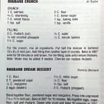 Rhubarb recipe