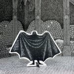 Dracula's bat-like cape taking center stage