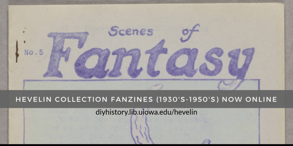 hundreds of 1930's-1950's science fiction fanzines were put online. Volunteers can read and transcribe them here: diyhistory.lib.uiowa.edu/hevelin