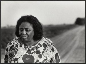 Louis Draper's photo of Fannie Lou Hamer walking dirt road