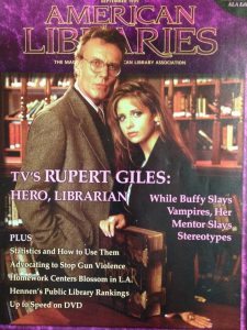 ALA magazine cover with Buffy
