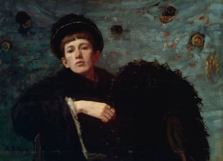 Oil painting of Ellen Hale