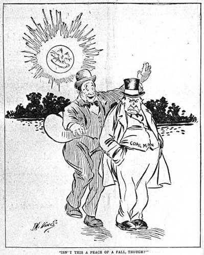 Editorial cartoon by Ding Darling, Nov. 1904