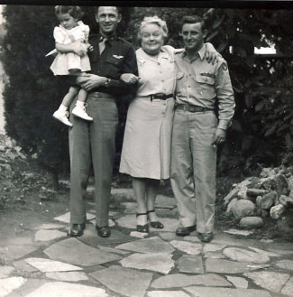 Soldiers and family, early 1940s | Traveling Culture