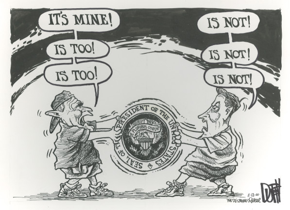Brian Duffy cartoon on 2000 presidential election, Nov. 12, 2000 | Des Moines Register Cartoonists