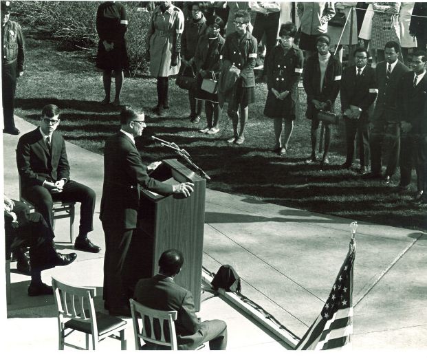 Convocation in memory of Martin Luther King, Jr., The University of Iowa, Apr. 9, 1968 | Iowa City Town and Campus Scenes
