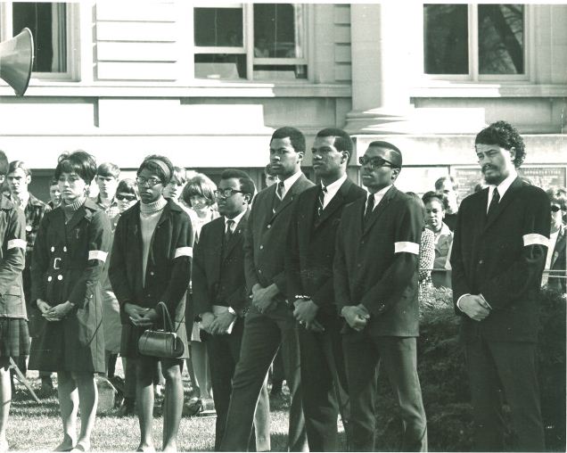 Convocation in memory of Martin Luther King, Jr., The University of Iowa, Apr. 9, 1968 | Iowa City Town and Campus Scenes