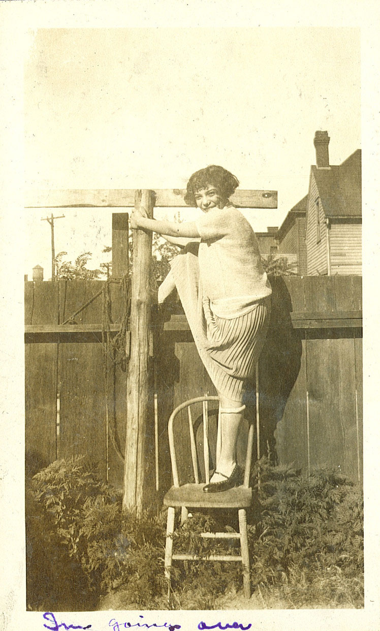 Fence climbing, The University of Iowa, 1920s | African American Women in Iowa