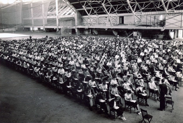 Exam, The University of Iowa, 1930s | Iowa City Town and Campus Scenes