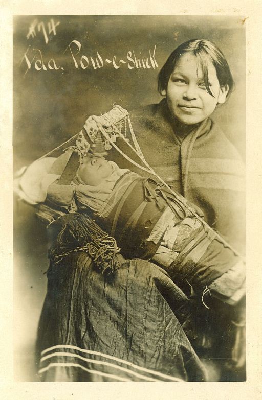 Mesquakie mother and baby, Tama, Iowa, 1910 | Noble Photographs