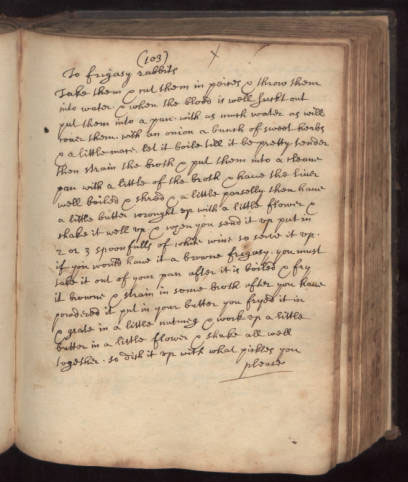 Anne Bayne cookbook, circa 1700 | Szathmary Culinary Manuscripts and Cookbooks