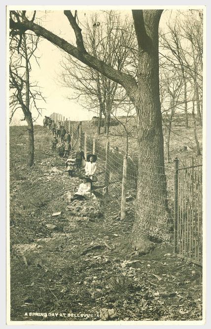 "A spring day at Bellevue IA," 1910s