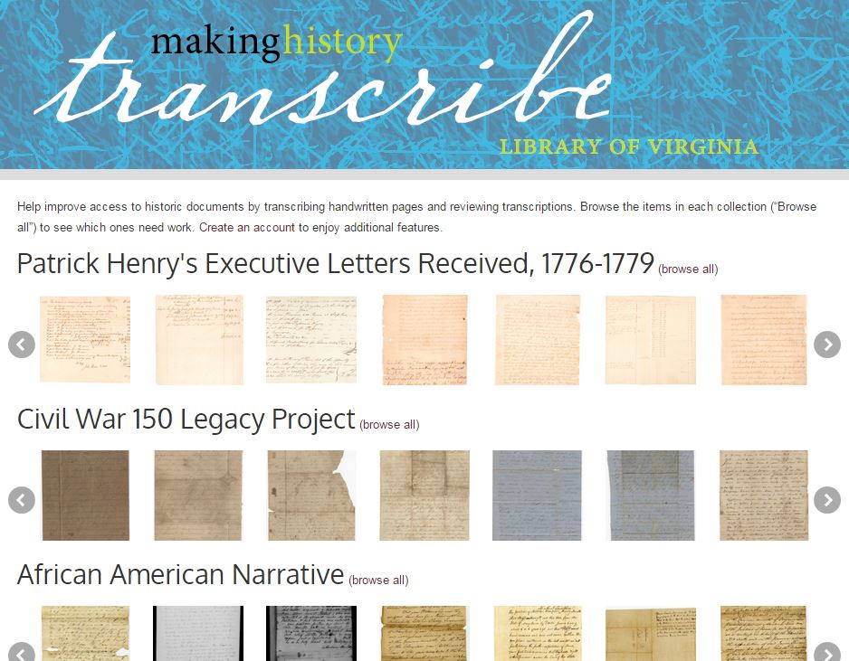 Making History | Library of Virginia