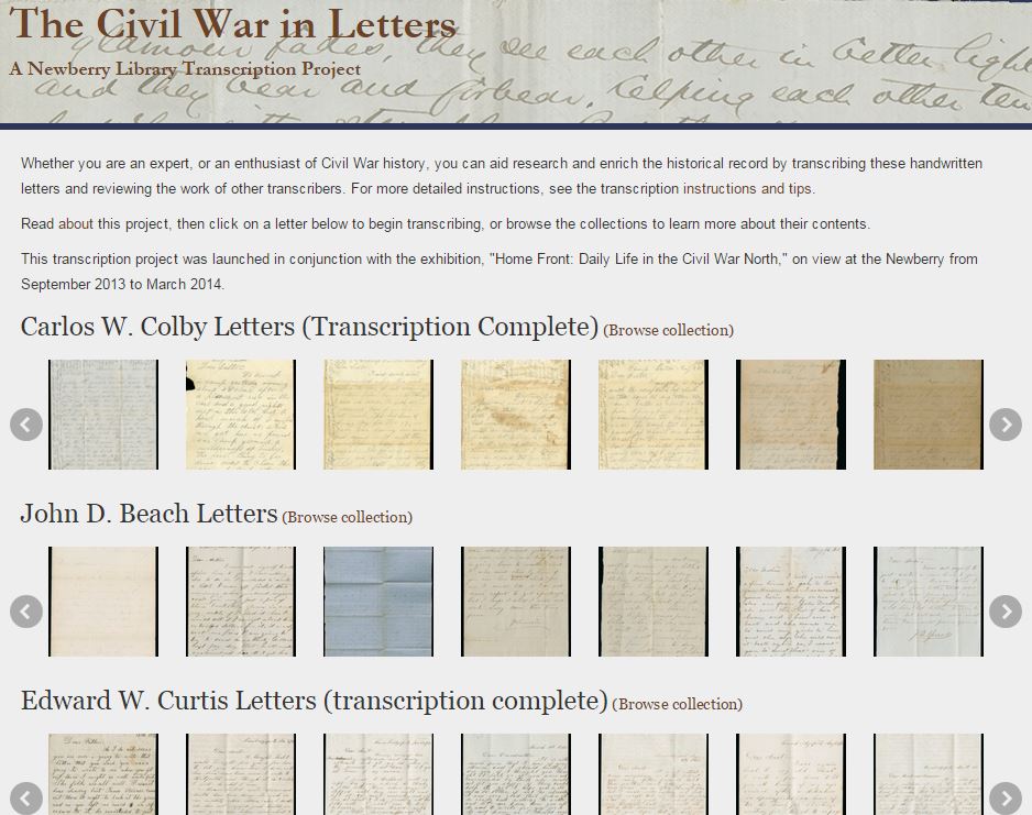 The Civil War in Letters | The Newberry Library