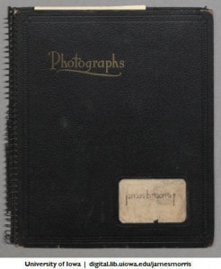 James B. Morris Jr. photo album cover, 1937-1941